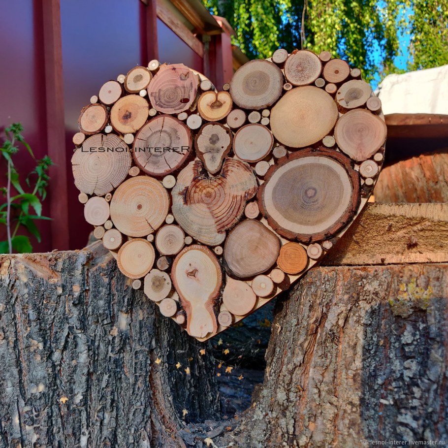 Спилы дерева для декора