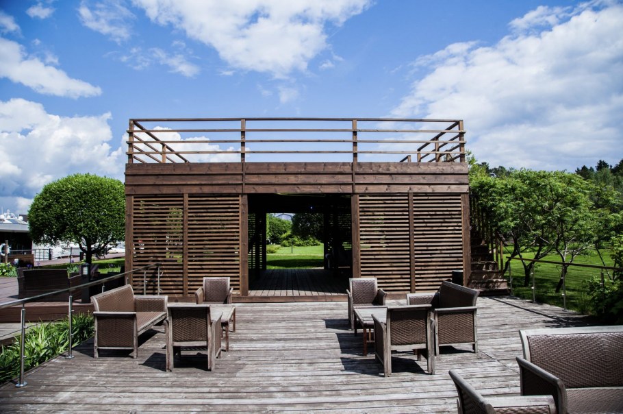 Терраса пергола второй этаж