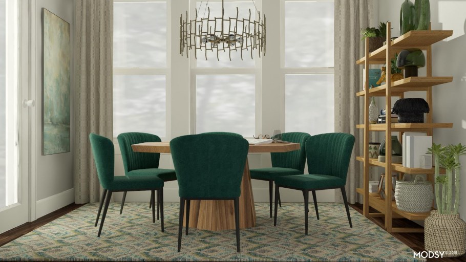 Green Velvet Armchair