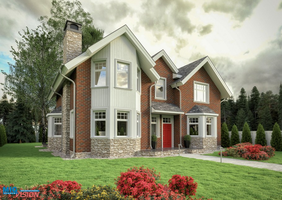 Визуализация коттеджа