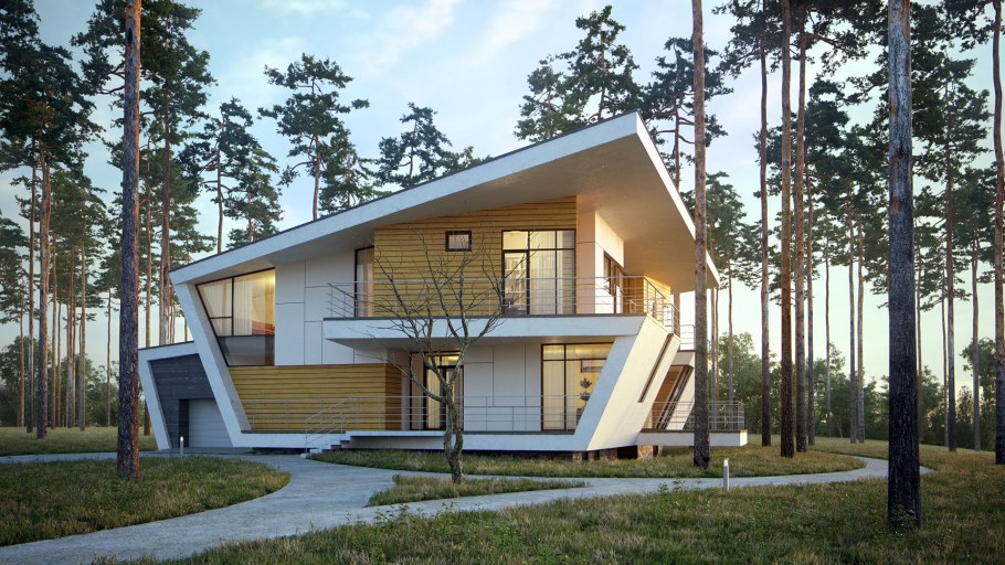 Скандинавский стиль домов и коттеджей