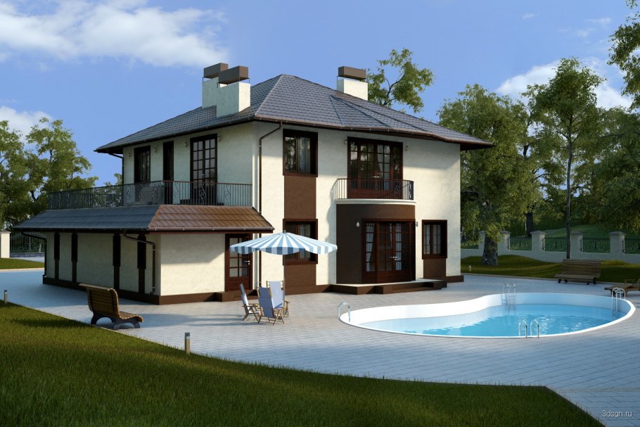 Проекты домов визуализация