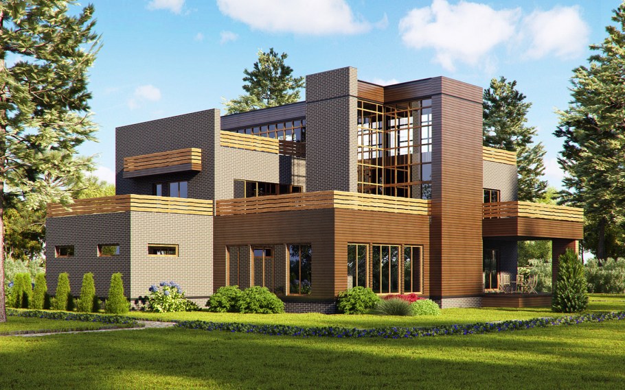 Проект 3д Макс экстерьер