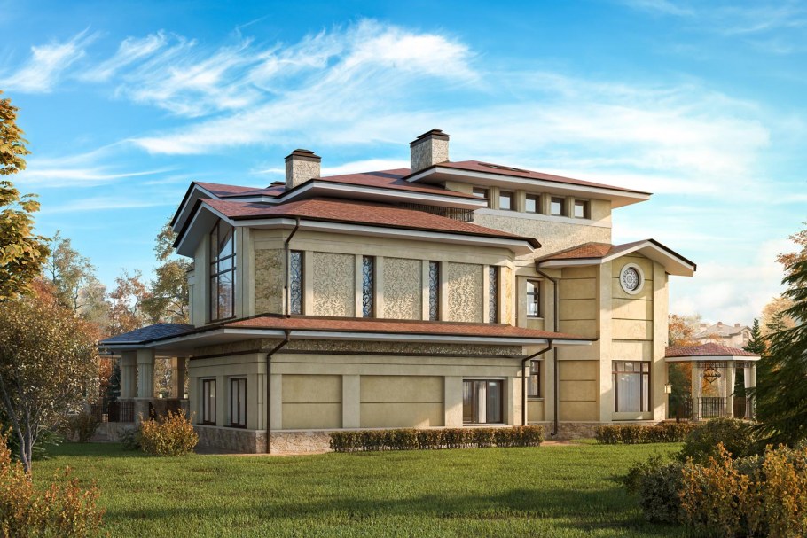 Коттедж в классическом стиле в посёлке Гринфилд