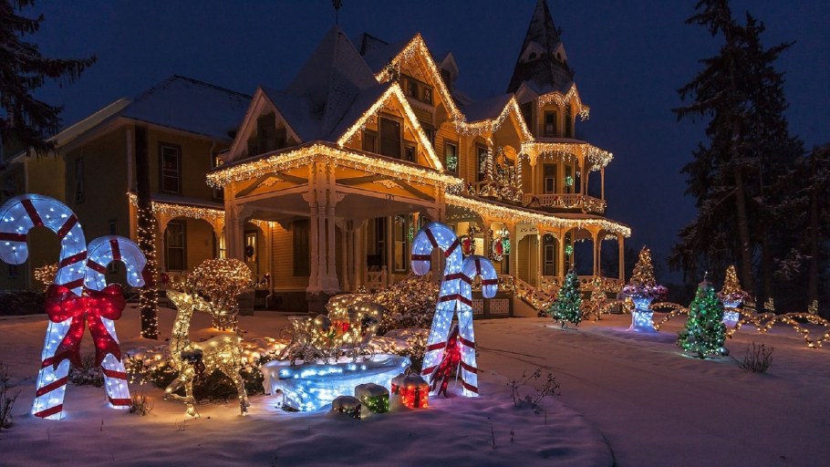 Красивые новогодние домики