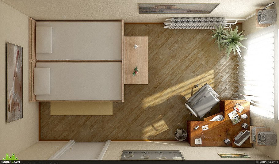 План гостиной вид сверху