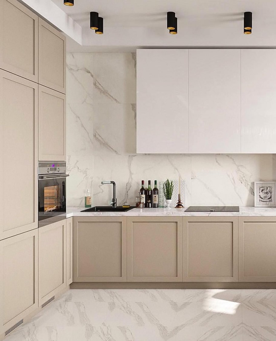 Кухни белые глянцевые угловые