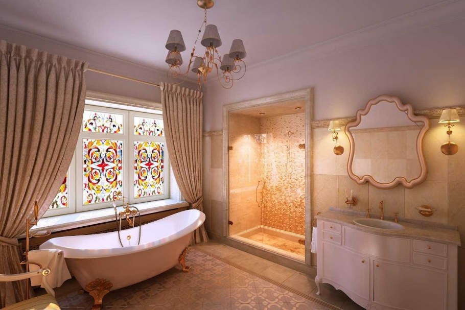 Классический интерьер ванной