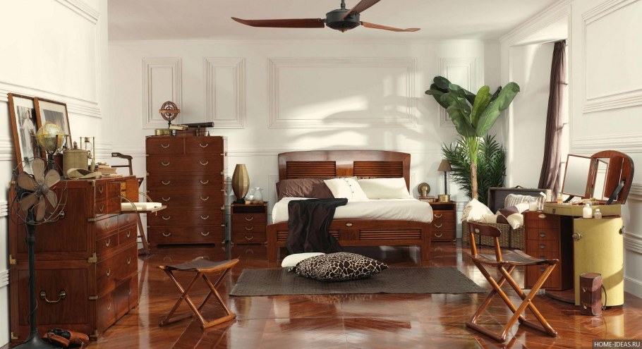Колониальный стиль мебель в интерьере