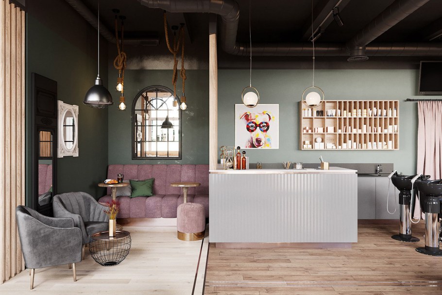 Салон красоты в скандинавском стиле