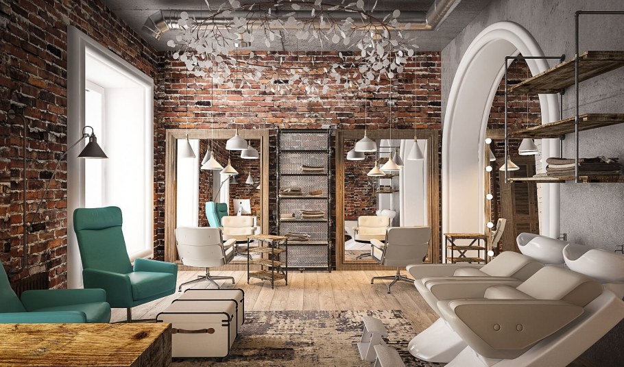Салон красоты в стиле Loft