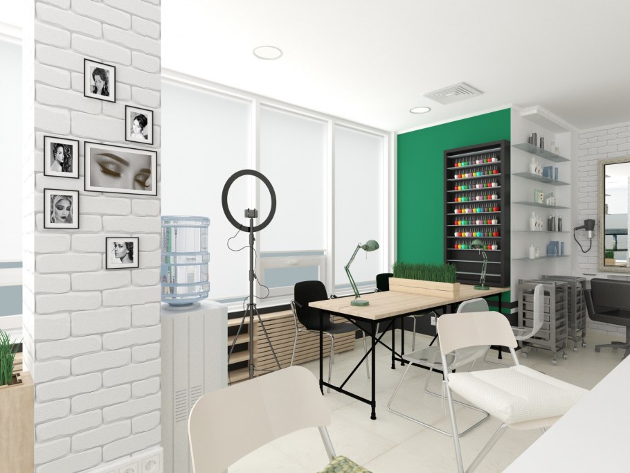 Маникюрный кабинет в стиле лофт