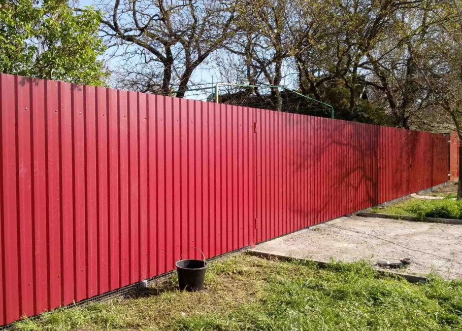 Забор из профлиста 3005