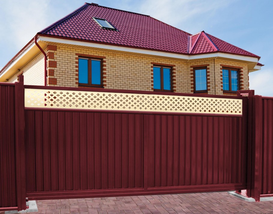 Откатные ворота Гранд лайн