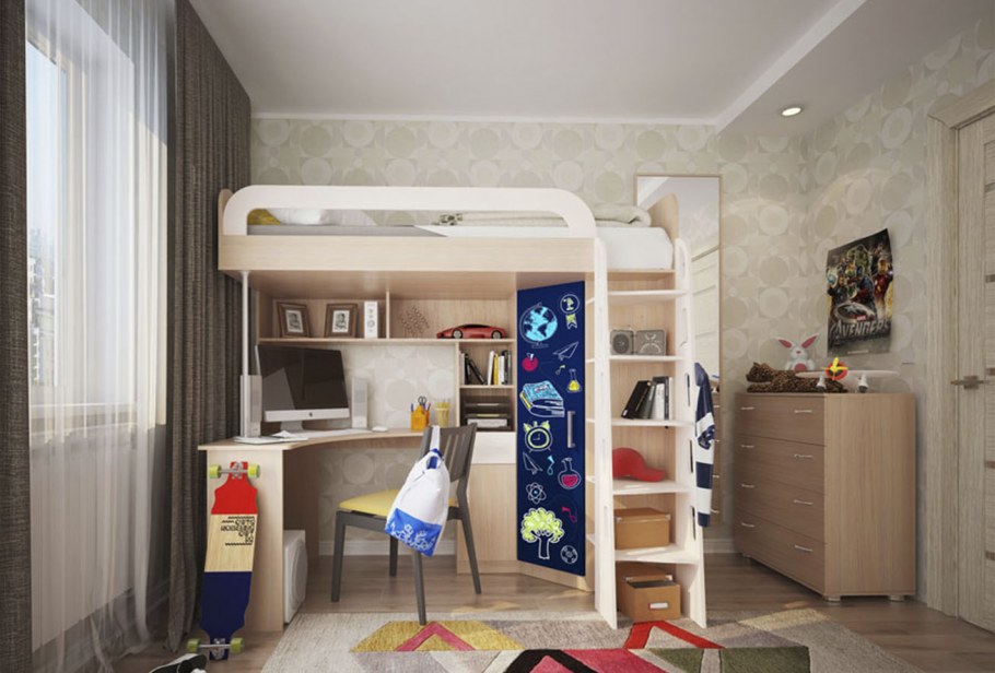 Уголок школьника у окна