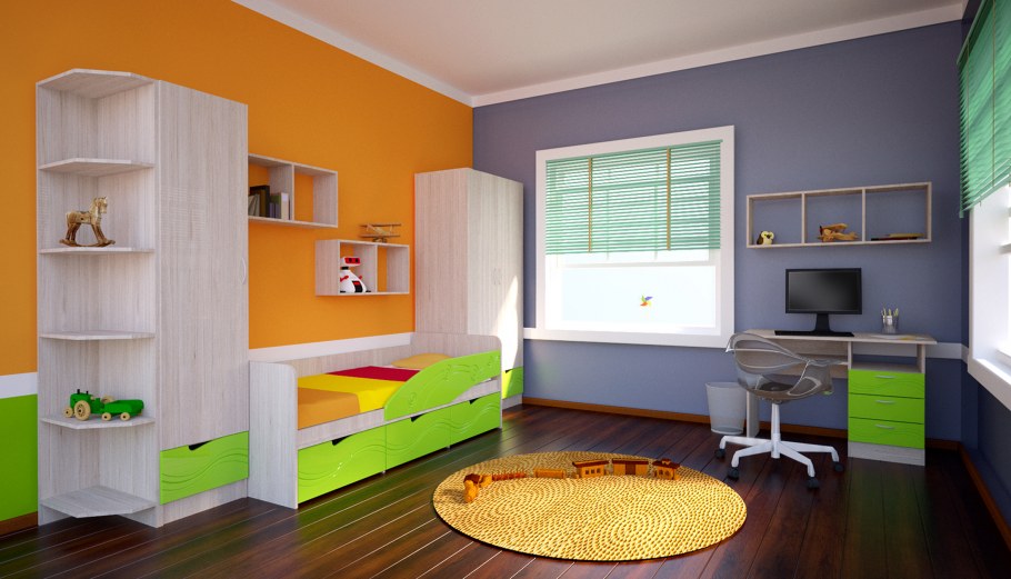 Шведская стенка babysport городок г-образный пристенный