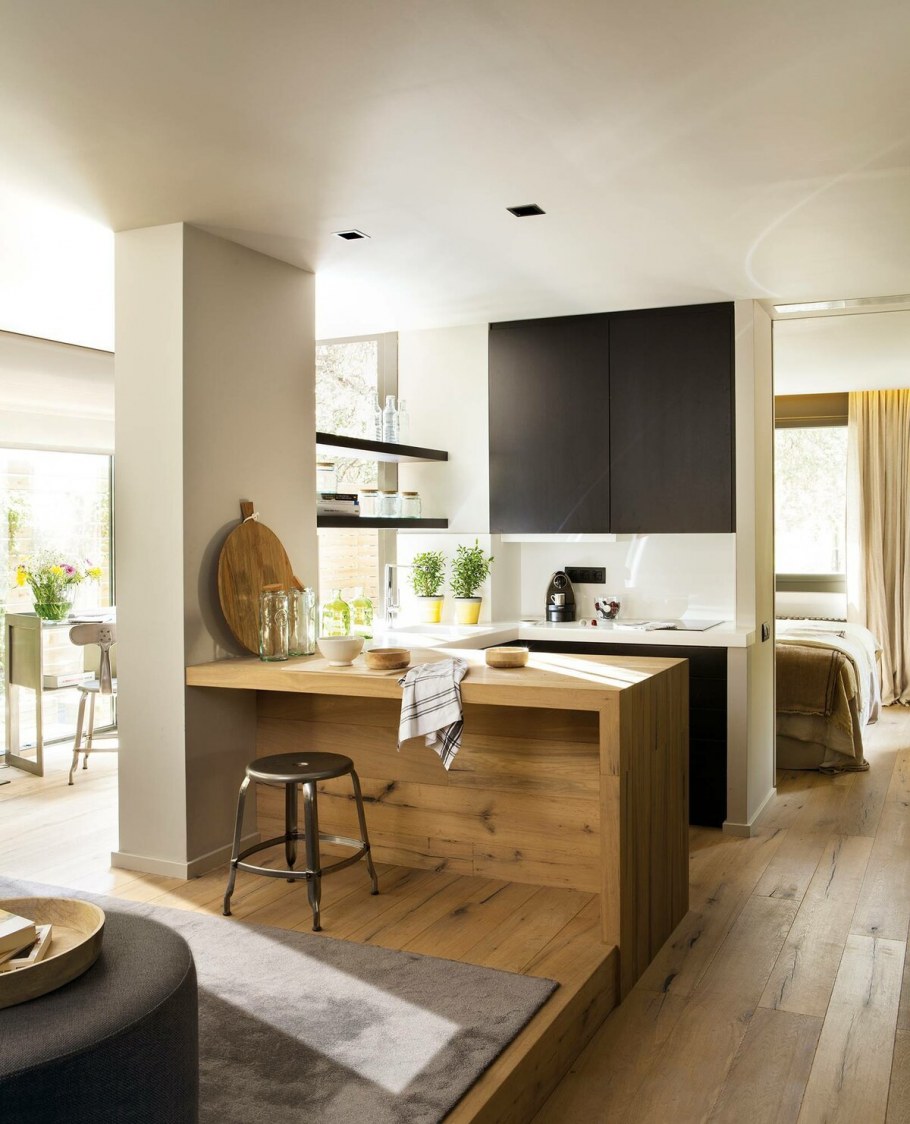 Необычная планировка кухни