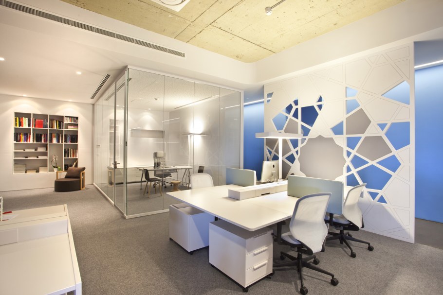 Геометрия в интерьере офиса
