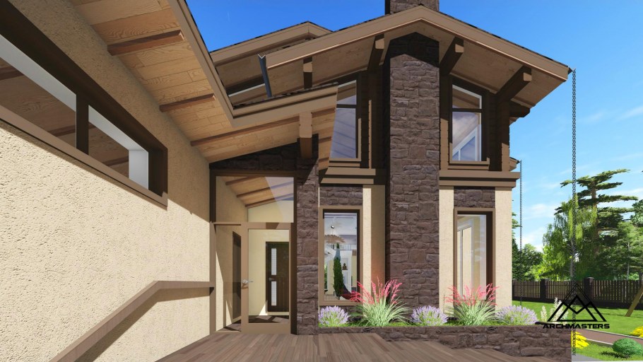 Комбинированный дом с гаражом