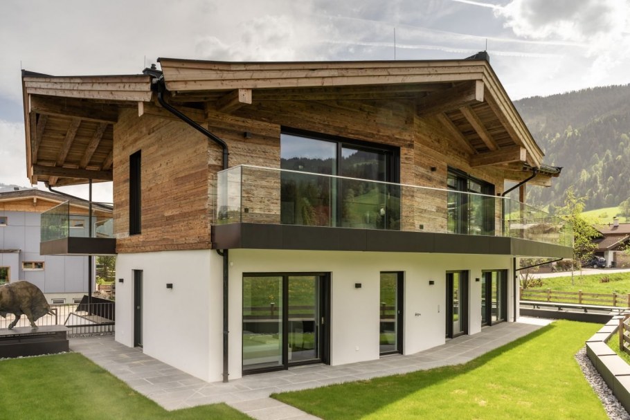 Стиль альпийского Шале фасад