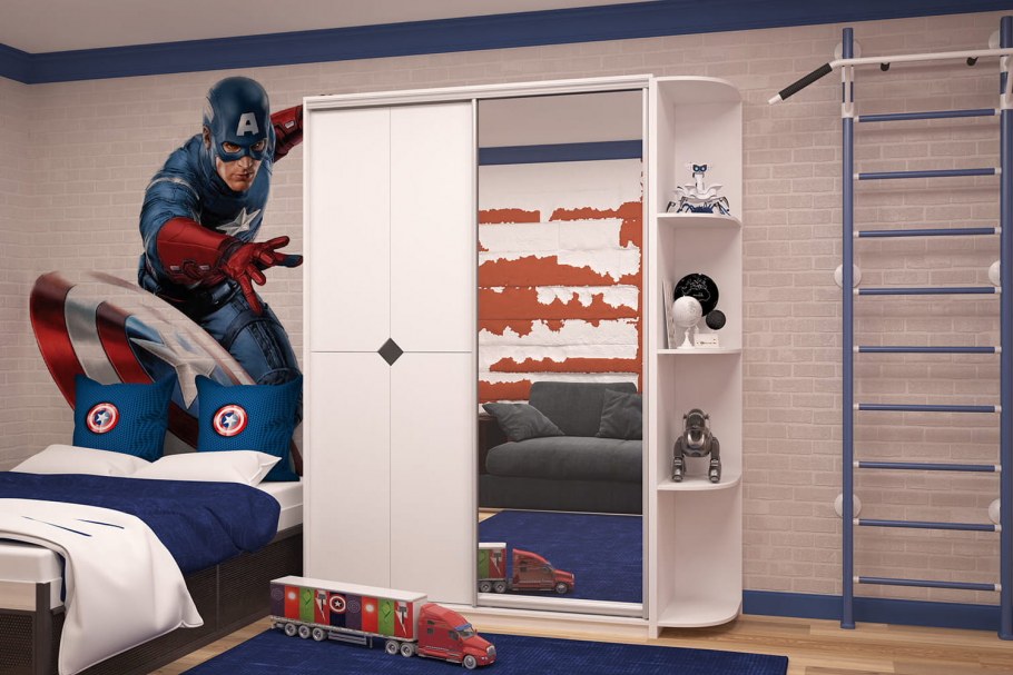 Шкаф-купе Вера 1500 ЛДСП (монорельс)