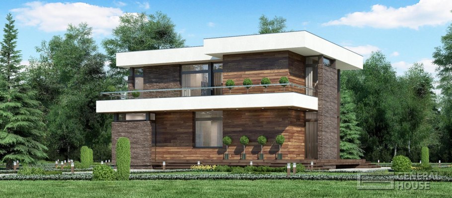 Проекты бани из кирпича с плоской крышей