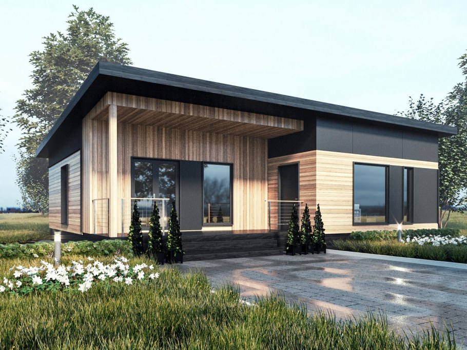 Дом с односкатной крышей проекты до 100 кв.м