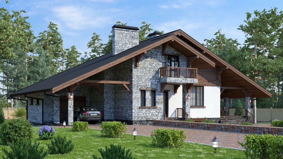 Фасад Шале Кантри