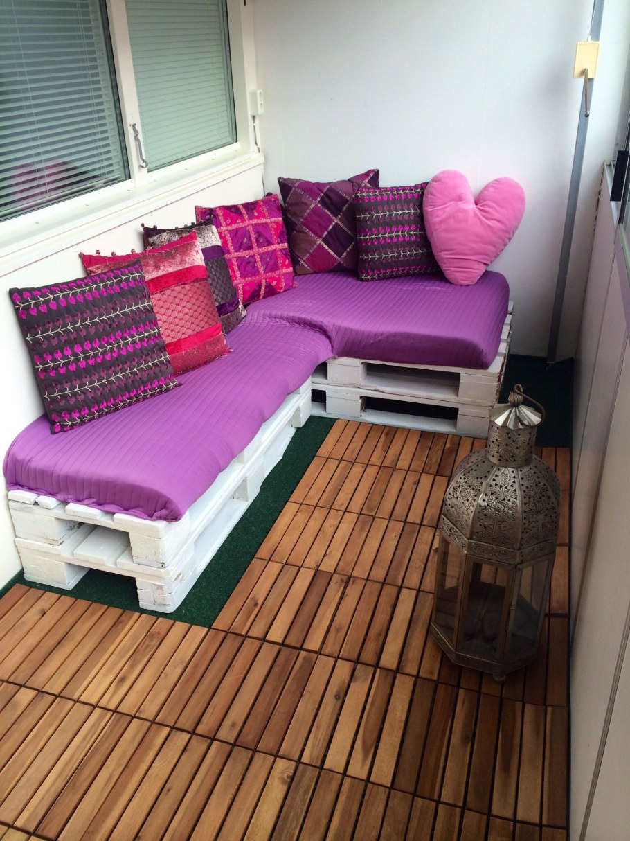 Мебель из поддонов для террасы