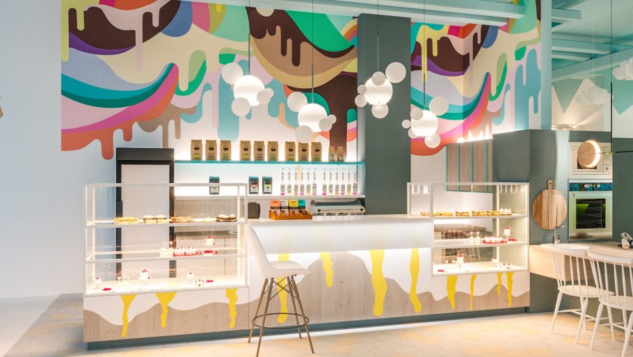 Интерьер детского кафе в современном стиле