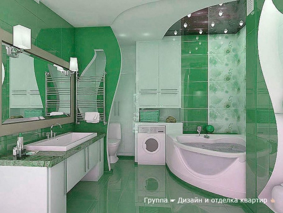 Дизайн ванной с угловой ванной в хрущевке