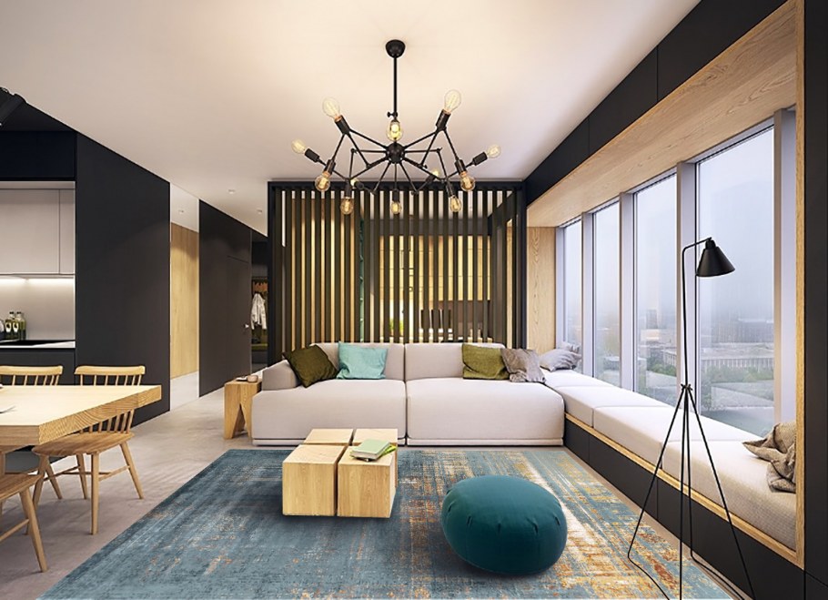 Контемпорари стиль в интерьере гостиной