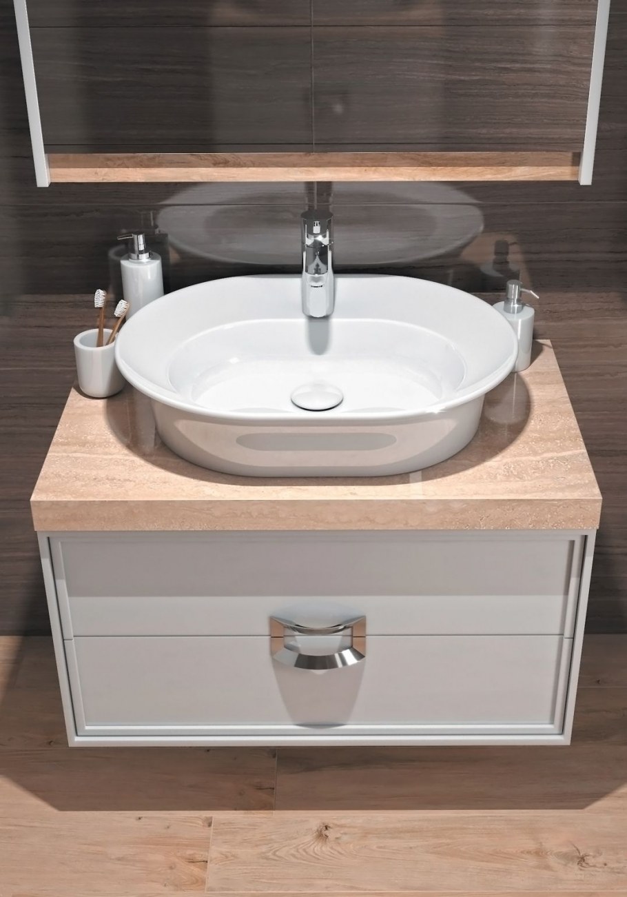 Тумба с раковиной Kerama Marazzi Canaletto 80 белая