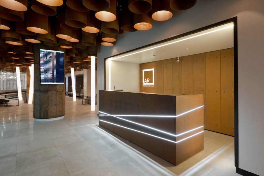 Современный ресепшн хайтек