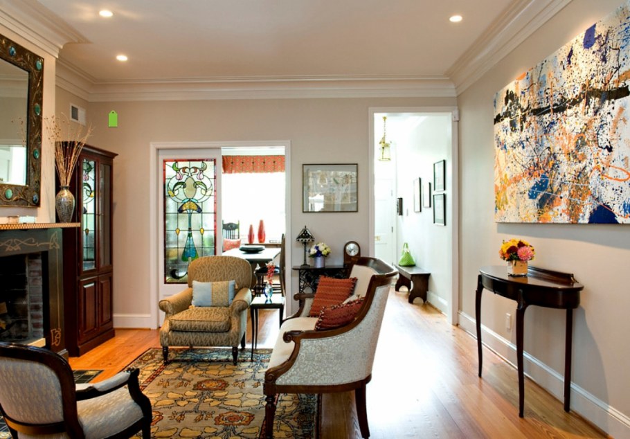 Гостиная в стиле нуво