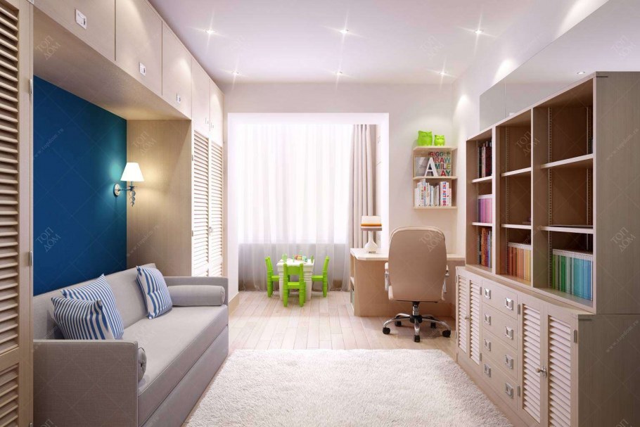 Комната 15 кв м для двоих детей разнополых подростков