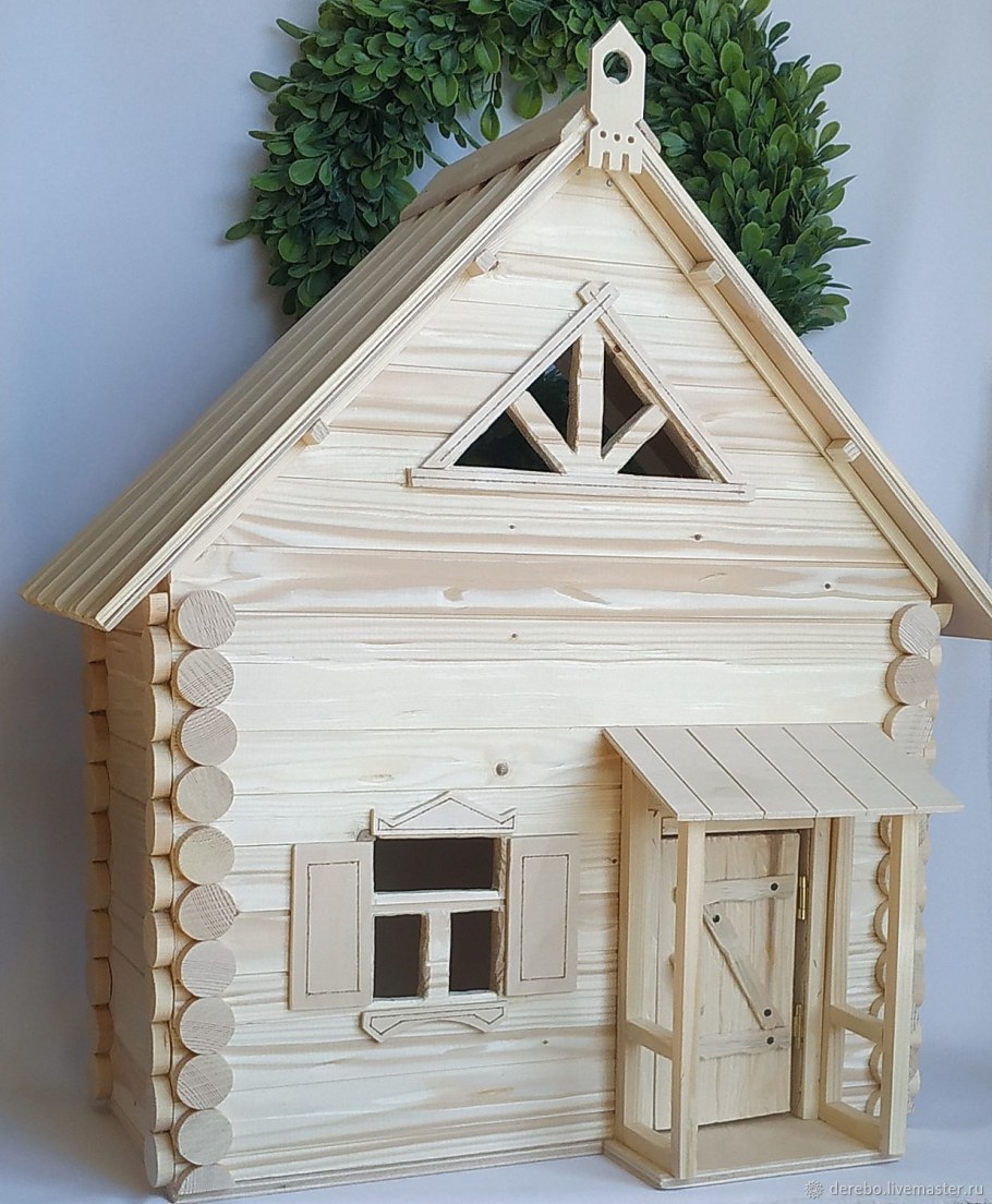 Домик из цемента для сада