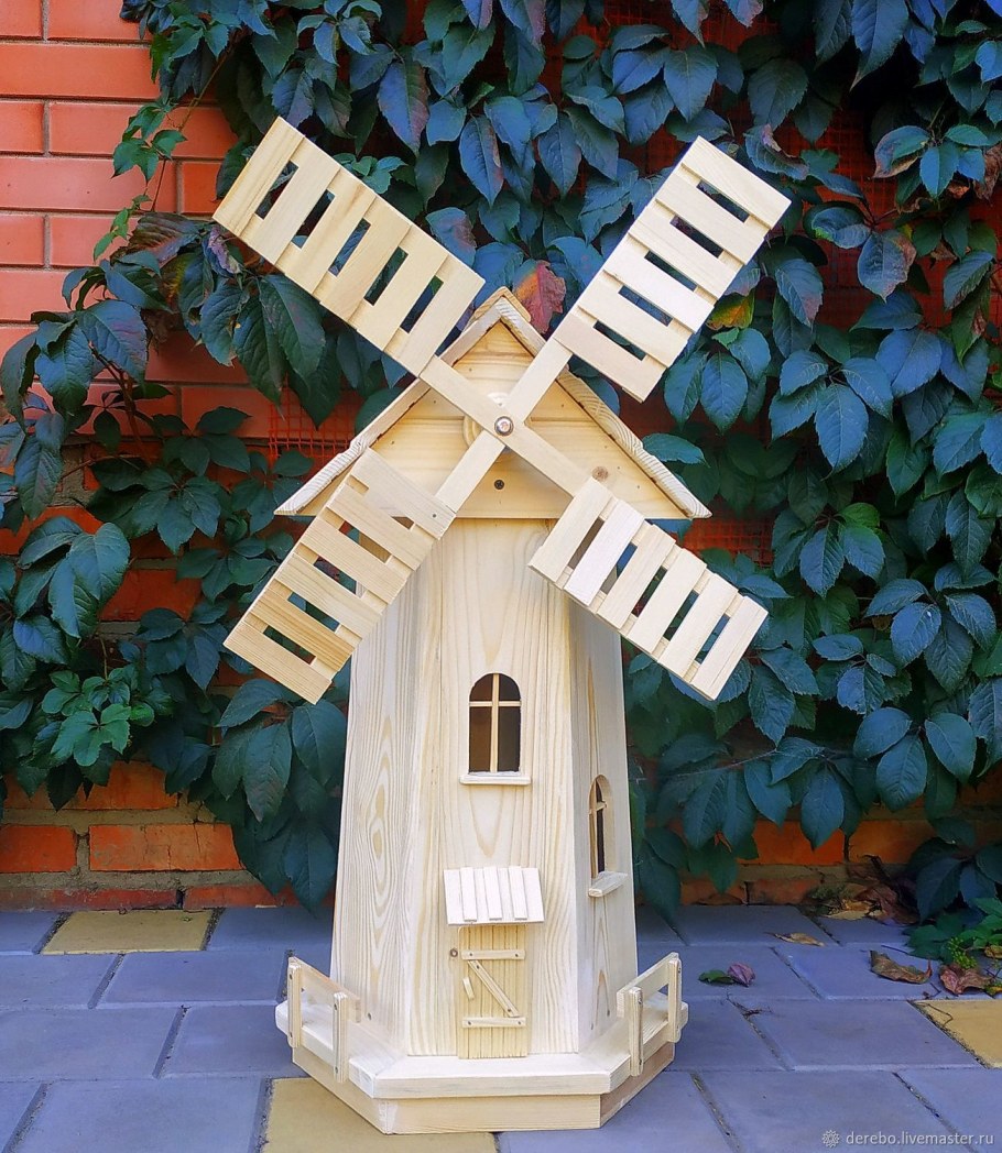 Мельница на колодец декоративная