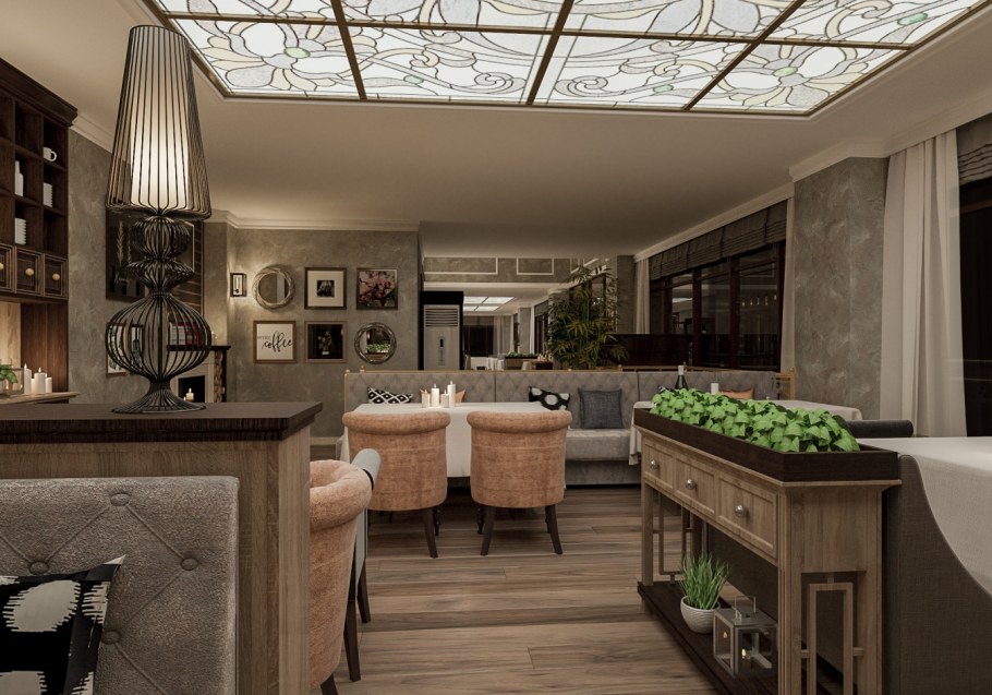 Интерьеры ресторанов 3д Макс