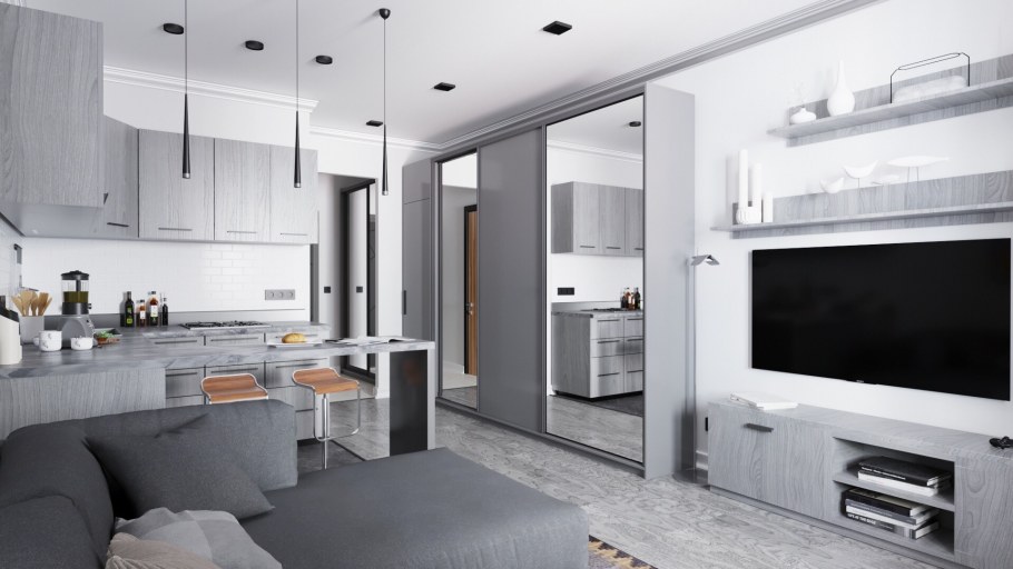 Балкон в однокомнатной квартире