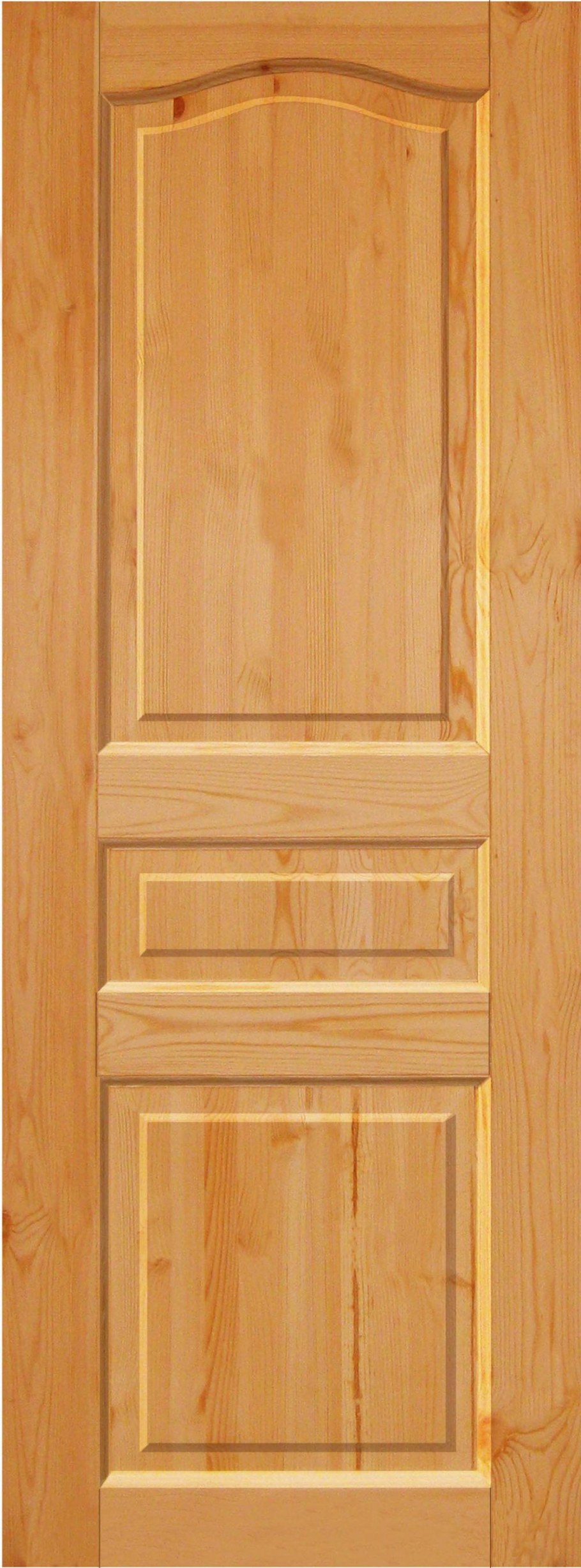 Неокрашенное дверное полотно ДПГ-80 Экстра массив сосны