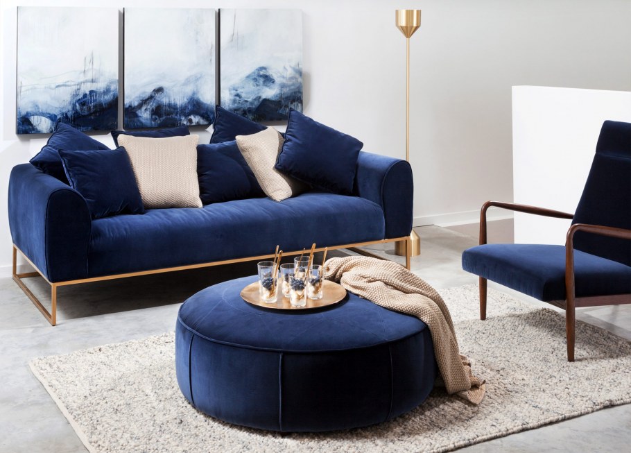 Диван модульный Бишоп 700в Blue