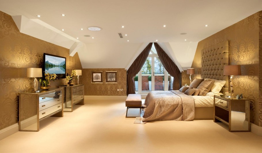 Большие спальни в частном доме