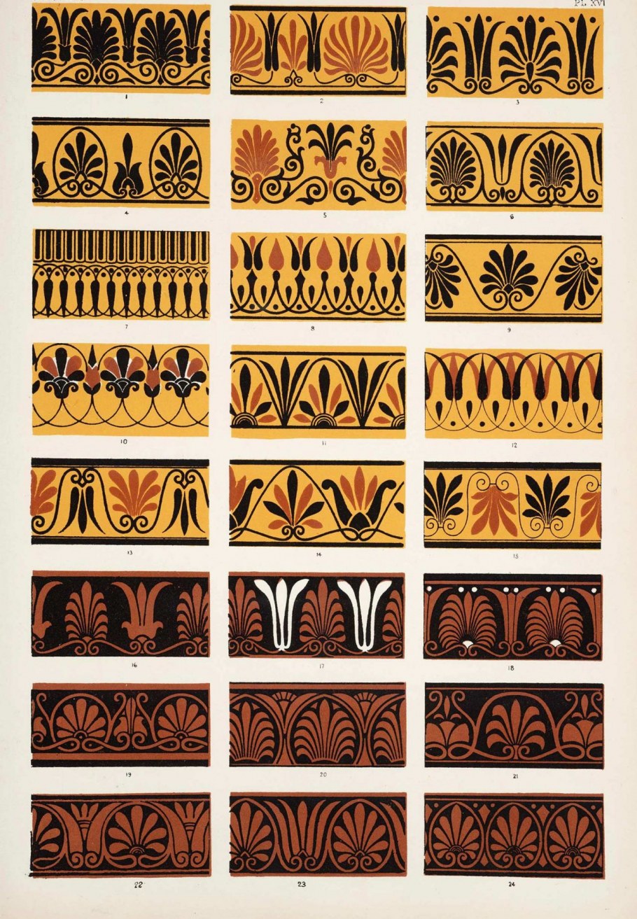 Орнаменты древнего Египта Меандр