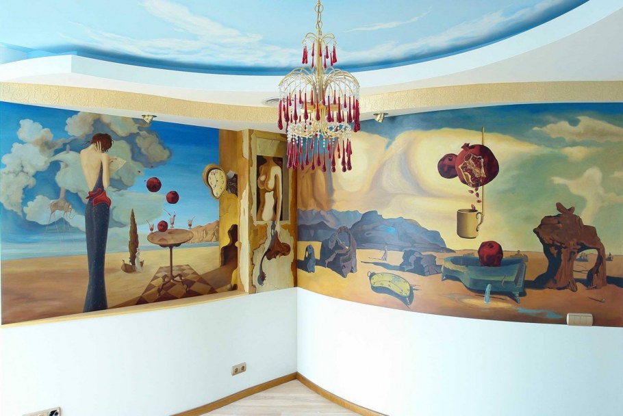 Роспись стен в институте