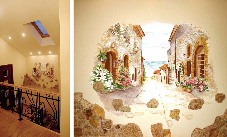 Роспись по штукатурке