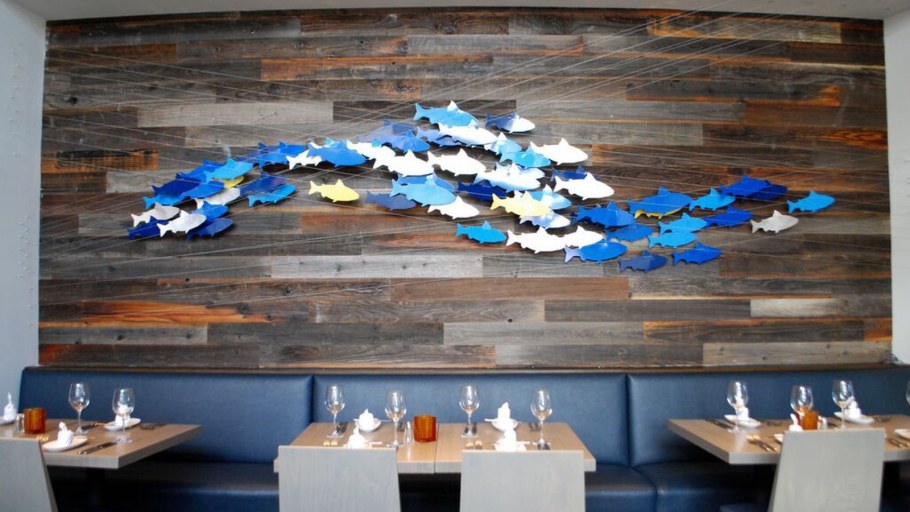 В морском стиле декора прихожей