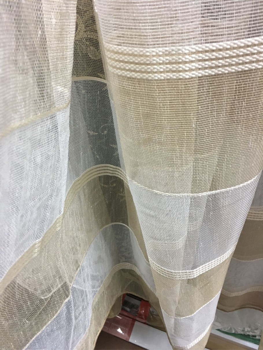 Льняная тюль