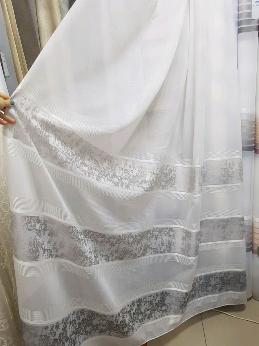 Льняные шторы с кружевом и мережкой