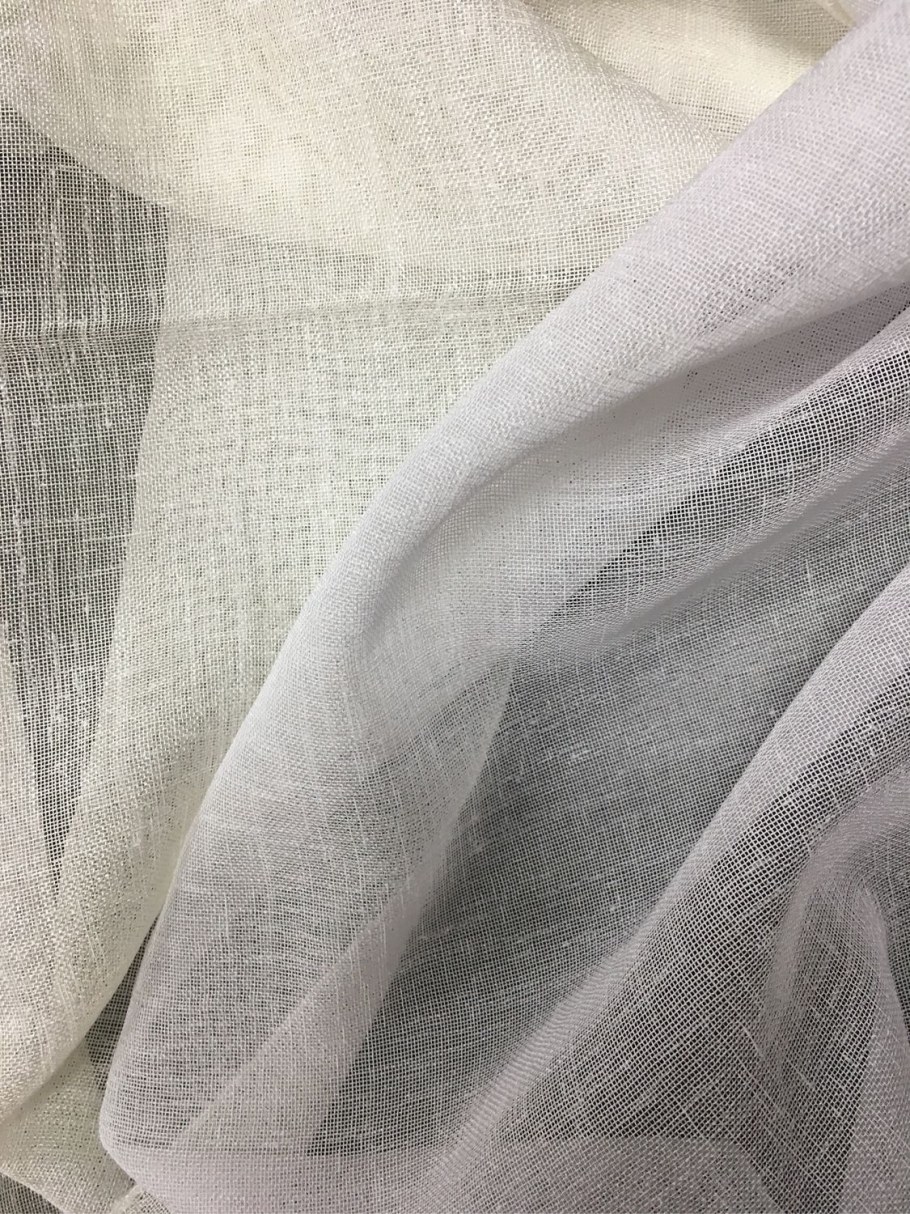 Льняные шторы в полоску